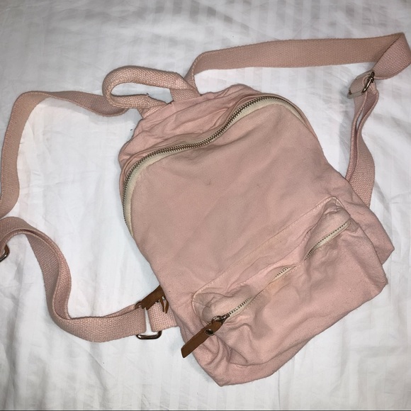 pastel pink mini backpack